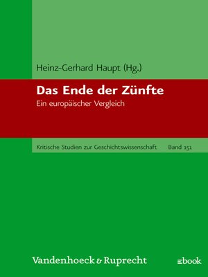 cover image of Das Ende der Zünfte